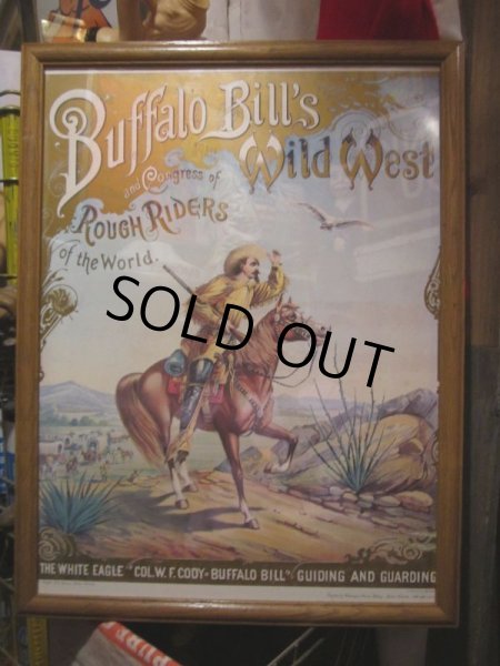 画像1: Vintage Buffalo Bill's Poster Flame (PJ564)  (1)