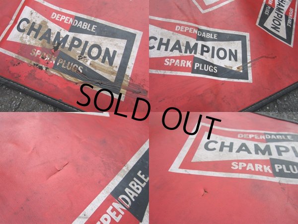 画像2: Vintage Champion Spark Plug Fender Mat Cover (PJ569) (2)