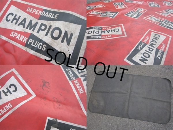 画像3: Vintage Champion Spark Plug Fender Mat Cover (PJ569) (3)