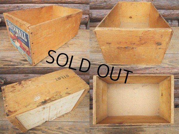 画像3: Vintage Wood DUCKWALL Fruit Crate Box (PJ591)  (3)