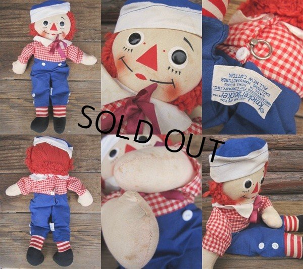 画像2: Vintage Raggedy Anne&Andy / Rug Doll Set #B (PJ599) (2)
