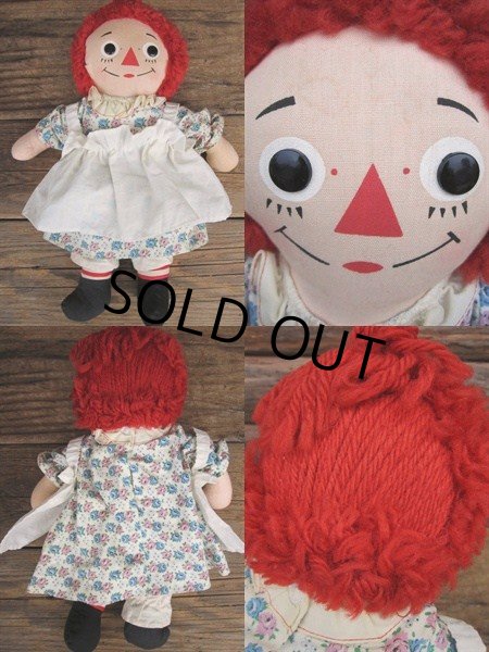 画像2: Vintage Raggedy Anne Rug Doll 38cm (PJ595) (2)