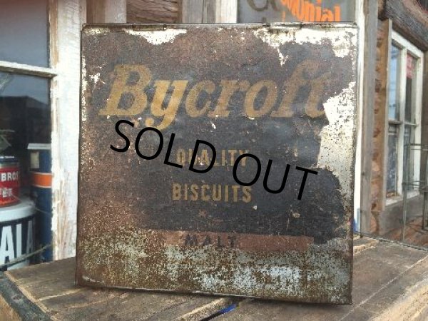 画像1: Vintage Bycroft Biscuit Tin Can (PJ626) (1)