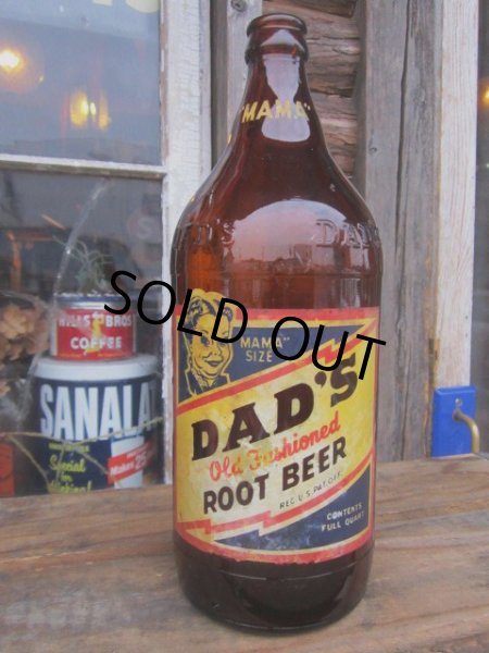 画像1: Vintage DAD'S Old Fashioned ROOT BEER Bottle MAMA (PJ643) (1)