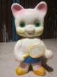 画像1: Vintage Rubber Doll Tennis Cat (PJ661) (1)