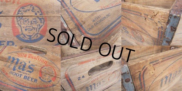 画像3: Vintage Wood Box Ma's Root Beer (PJ674)  (3)