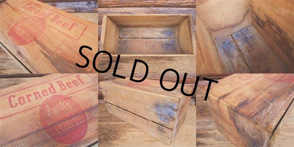 画像3: Vintage Wood Box Corned Beef (PJ675)  (3)