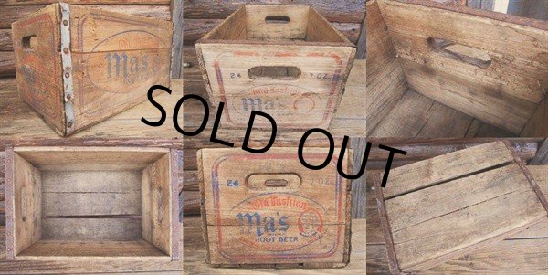 画像2: Vintage Wood Box Ma's Root Beer (PJ674)  (2)