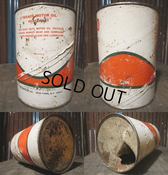 画像2: SALE Vintage Texaco Quart Can Motor Gas/Oil (PJ699)  (2)