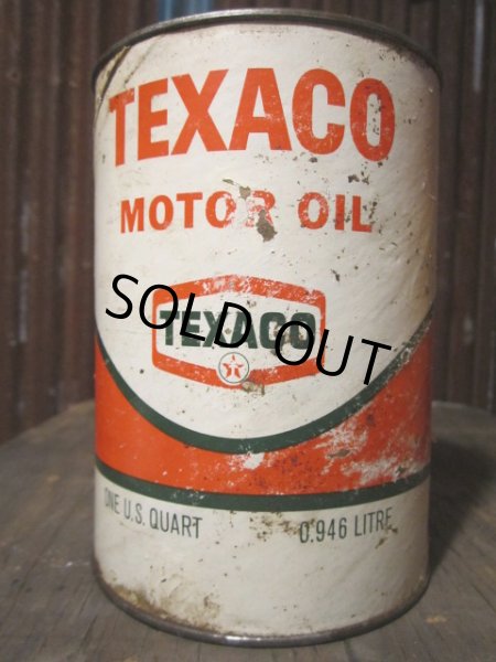 画像1: SALE Vintage Texaco Quart Can Motor Gas/Oil (PJ699)  (1)