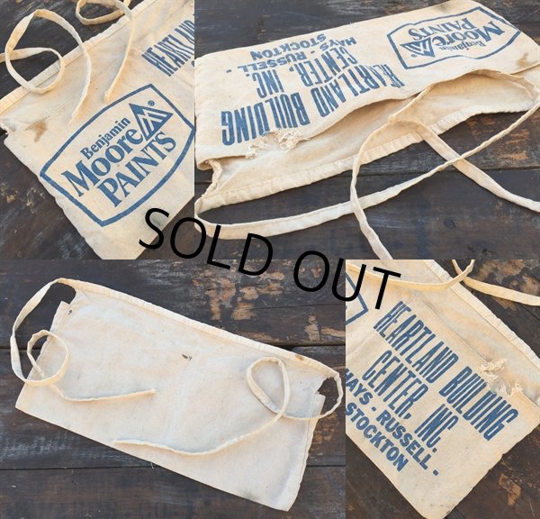 画像2: Vintage Carpenter Nail Apron / Moore Paints (PJ727) (2)