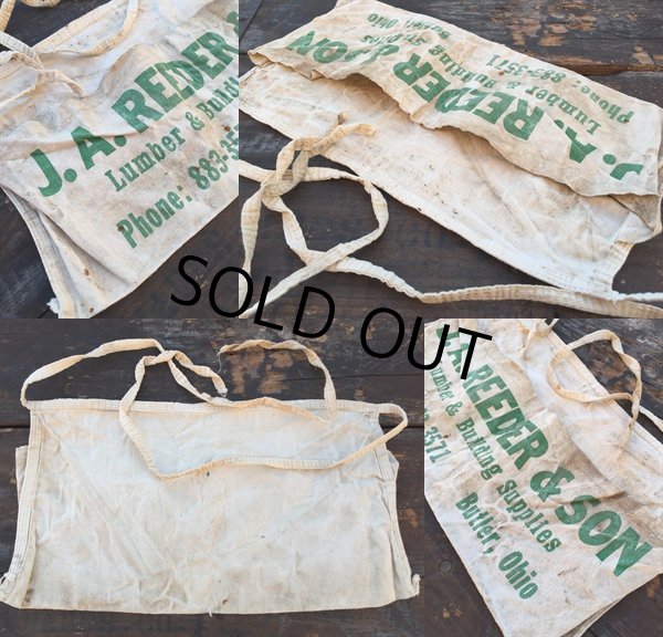 画像2: Vintage Carpenter Nail Apron / JA REEDER & SON (PJ734)  (2)