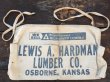 画像1: Vintage Carpenter Nail Apron / LEWIS A. HARDMAN LUMBER (PJ730) (1)