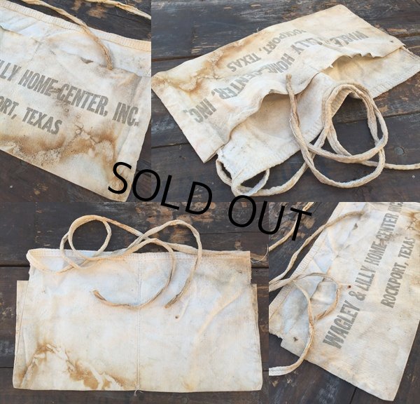 画像2: Vintage Carpenter Nail Apron / WAGLEY & LILLY HOME CENTER (PJ729) (2)