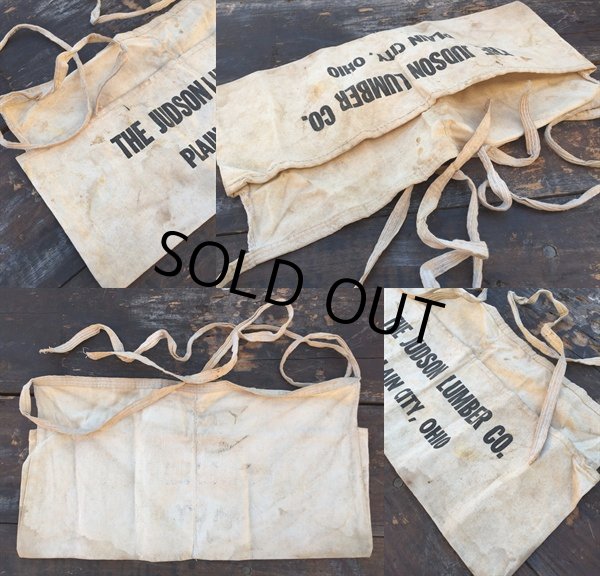 画像2: Vintage Carpenter Nail Apron / JUDSON LUMBER (PJ731) (2)