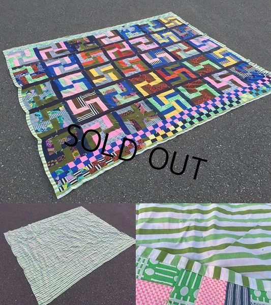 画像2: Vintage Fabric Patchwork #A (PJ735)  (2)