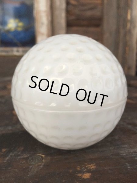 画像1: Vintage Milk Glass Case/  GolfBall  (PJ813) (1)