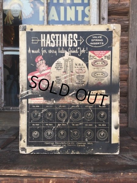 画像1: Vintage HASTINGS Valve Spring Store Display Rack (PJ849)  (1)