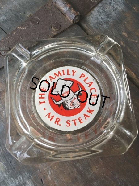 画像1: Vintage Restaurant Ashtray MR.STEAK (PJ861)  (1)