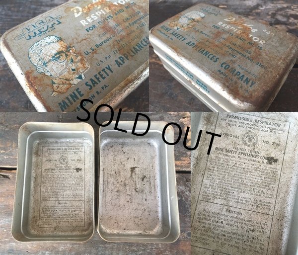 画像2: Vintage MSA Dustfoe 66 Mask Can #A (PJ883) (2)