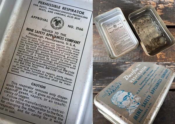 画像3: Vintage MSA Dustfoe 66 Mask Can #B  (PJ884) (3)