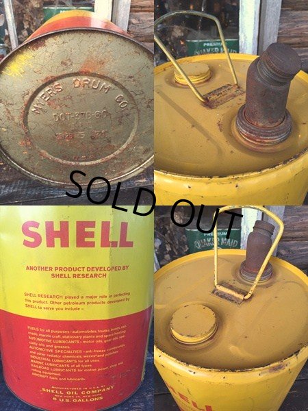 画像3: Vintage SHELL 5GL Motor Gas/Oil (PJ927)  (3)