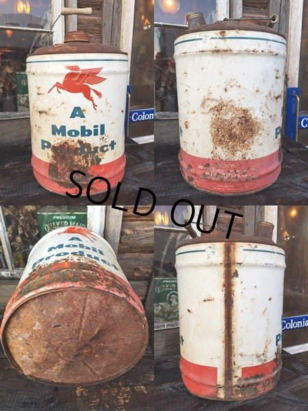 画像2: Vintage Mobil 5GL Motor Gas/Oil (PJ928)  (2)