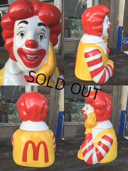 画像2: 90s McDonald's RONALD CERAMIC COOKIE JAR (PJ934)　  (2)