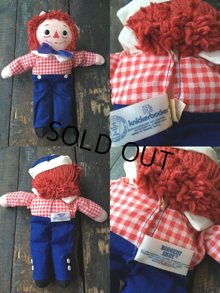 画像2: Vintage Raggedy Andy Rug Doll 27cm (PJ943) (2)