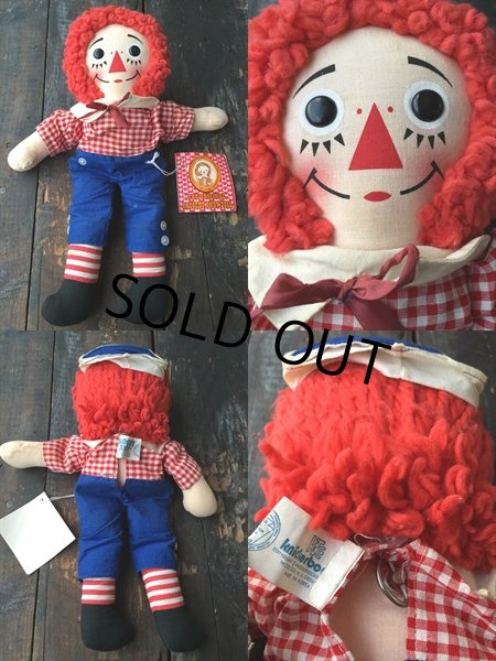 画像2: Vintage Raggedy Andy Rug Doll 38cm (PJ947) (2)