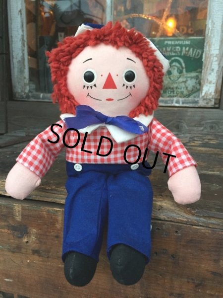 画像1: Vintage Raggedy Andy Rug Doll 27cm (PJ943) (1)