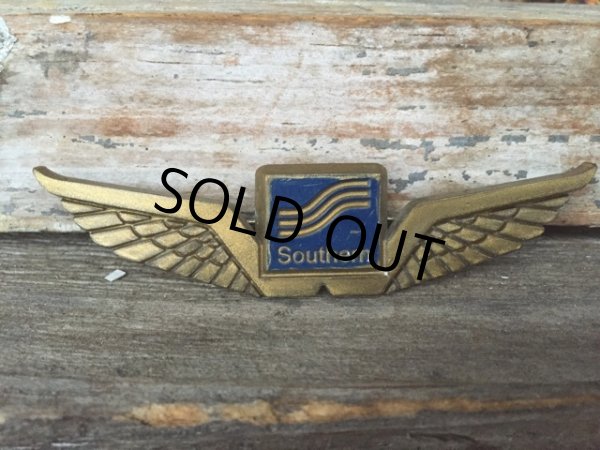 画像1: Vintage Southern Airline Pilot Wings Badge (DJ17) (1)