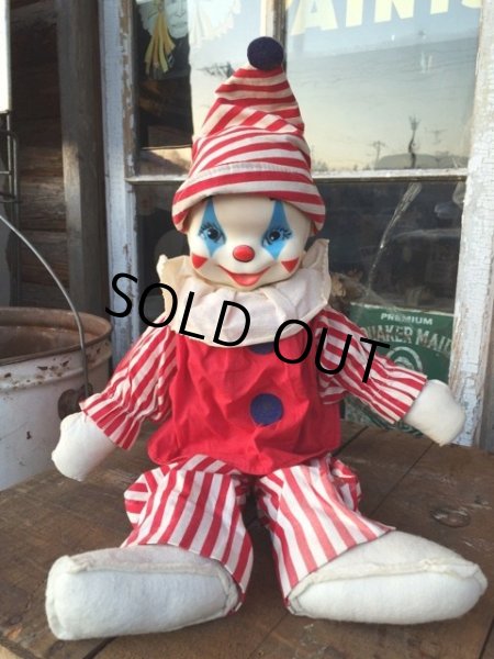 画像1: Vintage Gund Rubber Face Doll Clown (DJ33） (1)