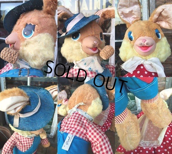 画像3: Vintage Gund Rubber Nose Doll / Bunny Set(DJ35） (3)