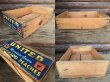 画像2: Vintage Wood UNITED Peaches Fruit Crate Box (DJ39)  (2)