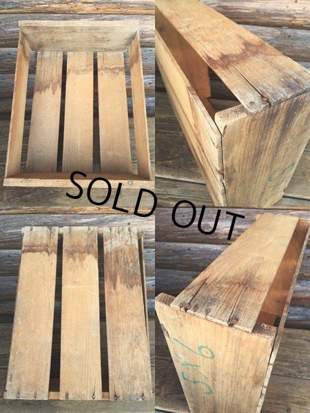 画像3: Vintage Wood SUN-RIPE Tomato Fruit Crate Box (DJ40)  (3)