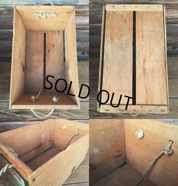 画像3: Vintage Wood BONSONS APPLE Fruit Crate Box (DJ44)  (3)