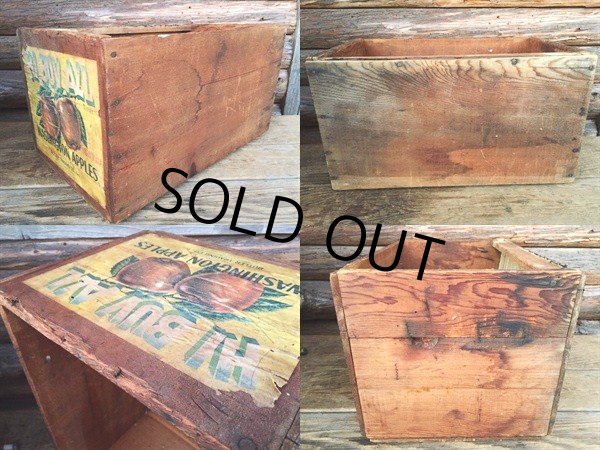 画像2: Vintage Wood HI BUV ALL Fruit Crate Box (DJ43)  (2)