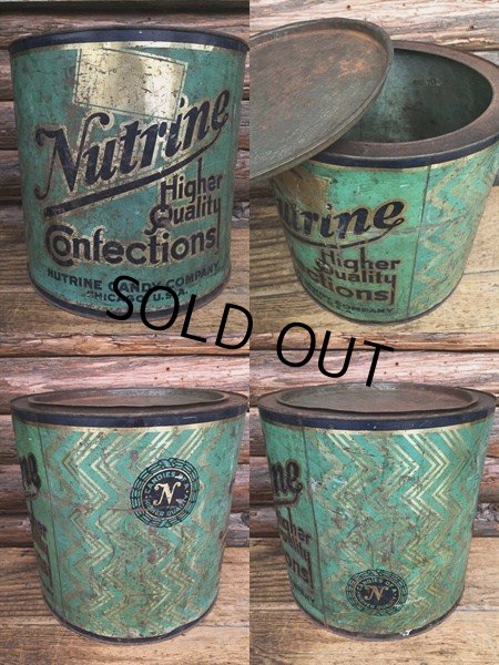 画像2: Vintage Nutrine Confections Candy Tin Can (DJ48) (2)