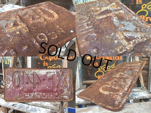 画像2: 50s Vintage Lisence Plate / XF-440  (DJ92) (2)