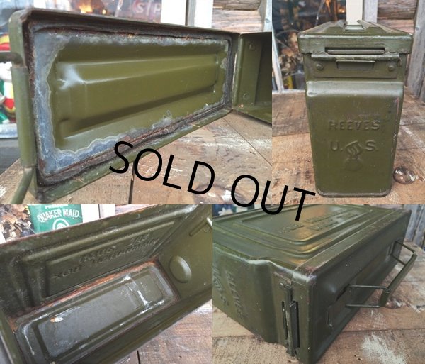 画像3: Vintage US Military Metal Ammo Box (DJ111） (3)