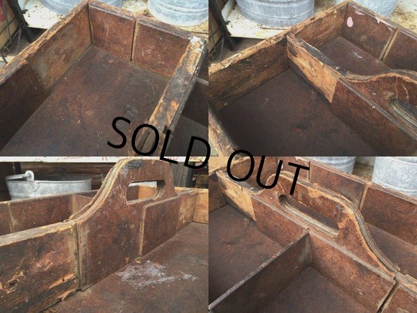 画像3: Vintage Wooden Tool Box (DJ110） (3)