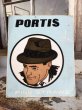 画像1: 〜40s Vintage PORTIS HATS Card Board Sign (DJ118)  (1)