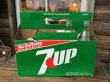 画像1: SALE / 70s Vintage 7UP 8 Bottle Pack Case (DJ131)  (1)