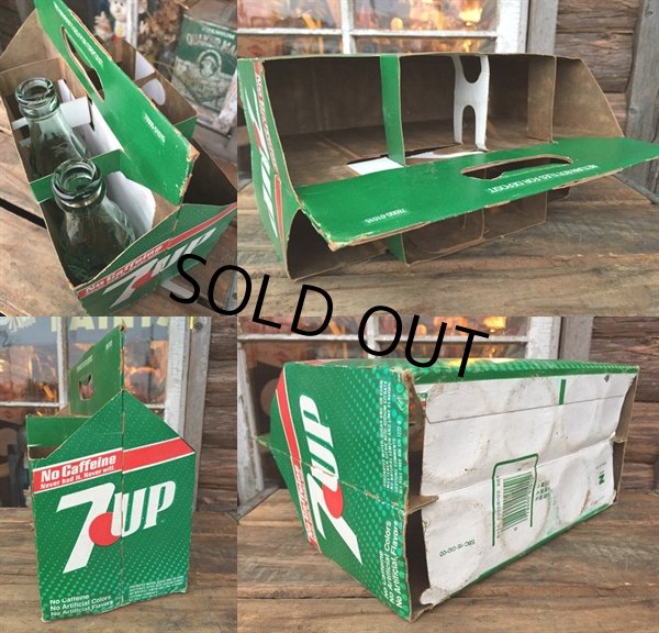 画像2: SALE / 70s Vintage 7UP 8 Bottle Pack Case (DJ131)  (2)