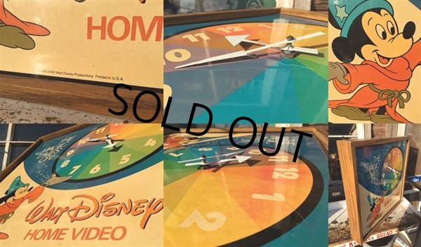 画像2: 80s Disney Home Video Mickey Fantasia Clock (DJ139)  (2)