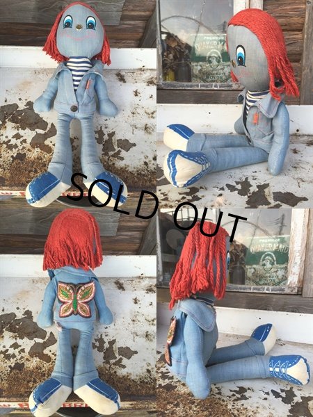 画像2: 70s Vintage LEVI'S Denim Rag Doll (DJ141)  (2)