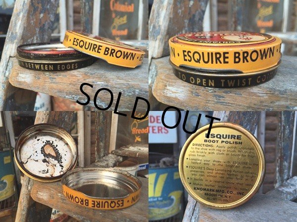 画像2: Vintage ESQUIRE Boot Polish Can (DJ143) (2)