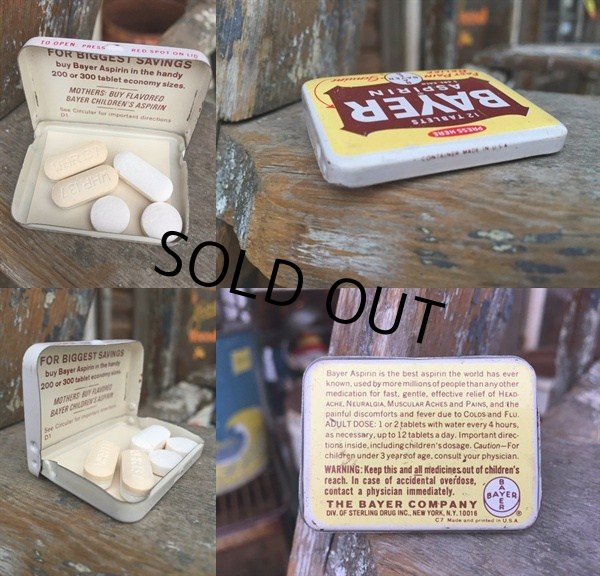 画像2: Vintage BAYER aspirin Can (DJ136) (2)