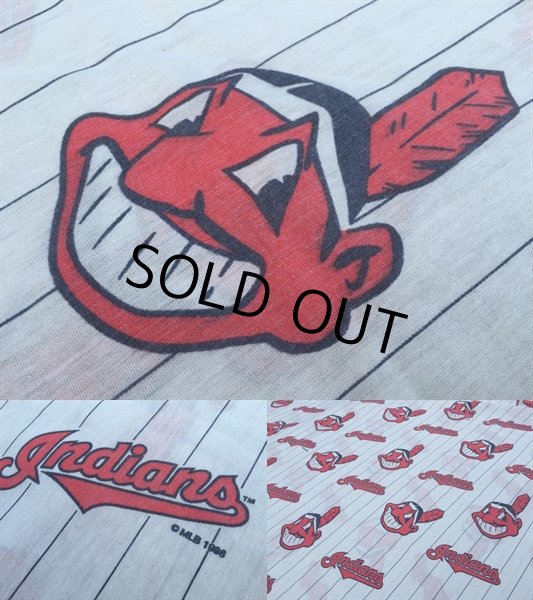 画像3: Vintage Flat Sheet / MLB Indians (DJ181) (3)